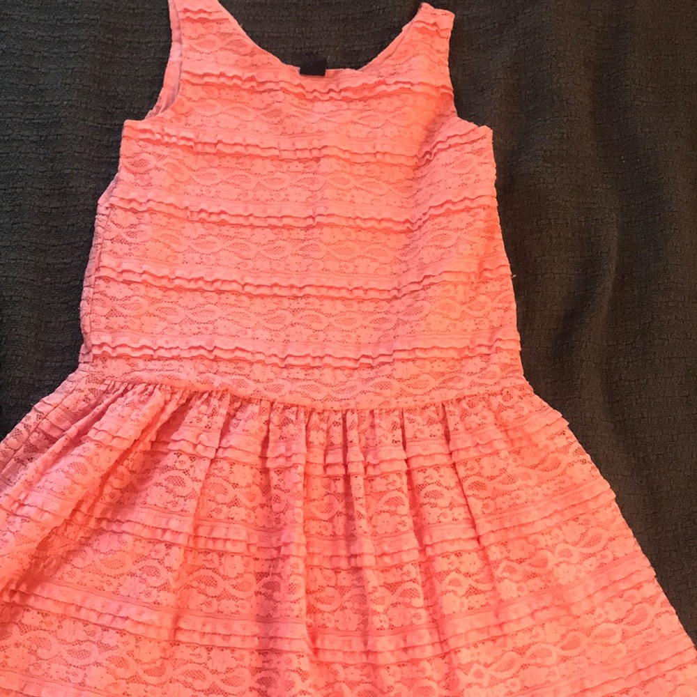 Coral Pink Ruffled Dress💗